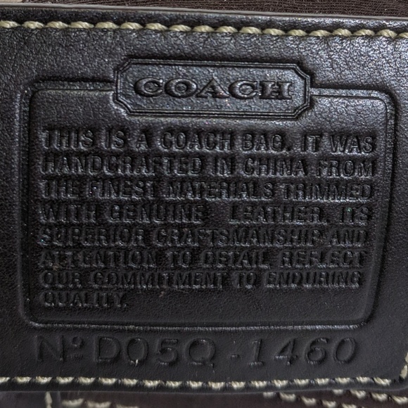 Coach Signature and Leather Hobo Bag 1460 - Picture 3 of 6